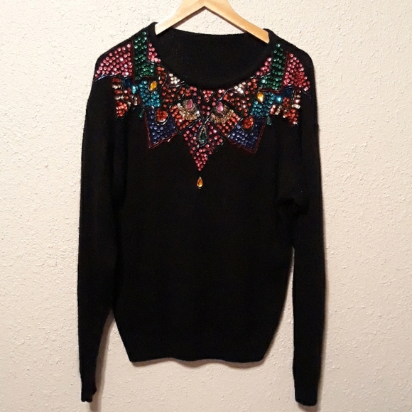 Sparkly soft Sweater, Bejeweled, sequins & beads - Picture 1 of 2